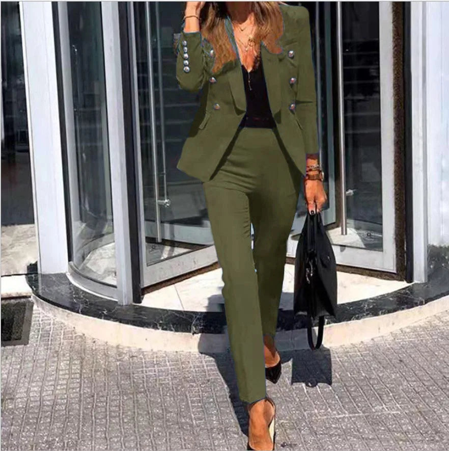 Kaja™ | Elegant To-delt Blazersett for Kvinner