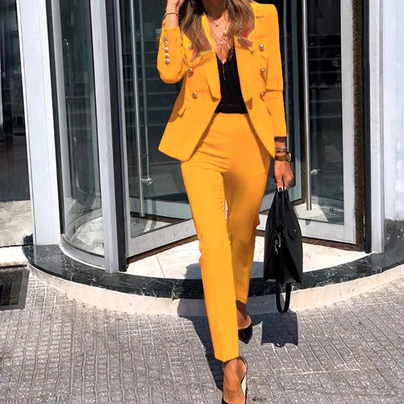 Kaja™ | Elegant To-delt Blazersett for Kvinner